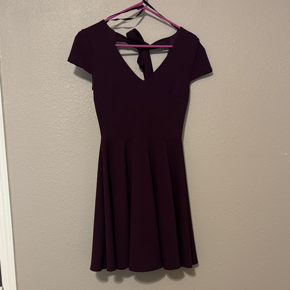 B Darlin Deep Purple Mini Dress
